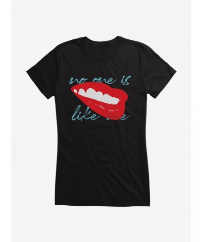 DC Comics Birds Of Prey Harley Quinn No One Is Like Me Red Lips Girls Royal Blue T-Shirt $10.96 T-Shirts