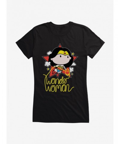Wonder Woman Lasso Logo Chibi Girl's T-Shirt $8.22 T-Shirts