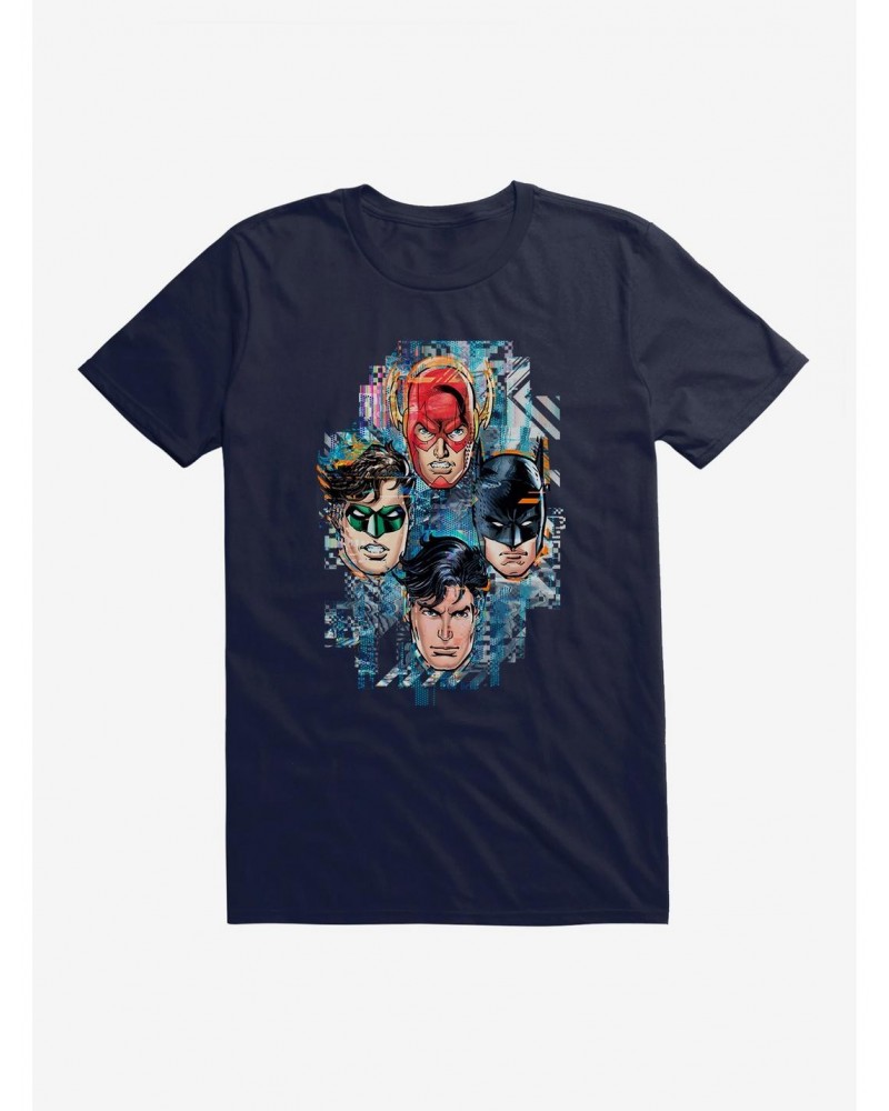 DC Comics Justice League Group Pixelated T-Shirt $7.17 T-Shirts