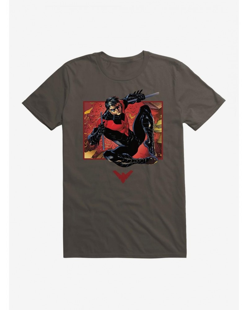DC Comics Batman Nightwing Red Suit Fight T-Shirt $9.56 T-Shirts