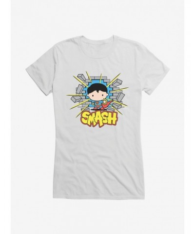 Superman Super Smash Chibi Girl's T-Shirt $9.21 T-Shirts