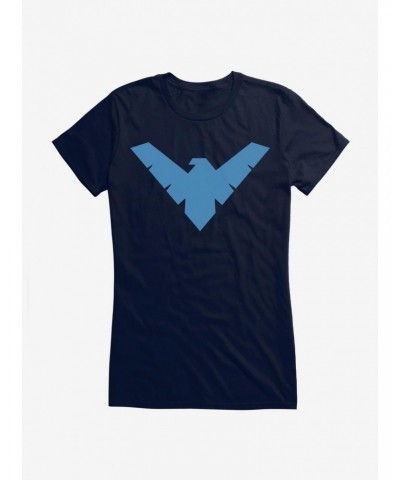 DC Comics Batman Nightwing Logo Girls T-Shirt $8.47 T-Shirts