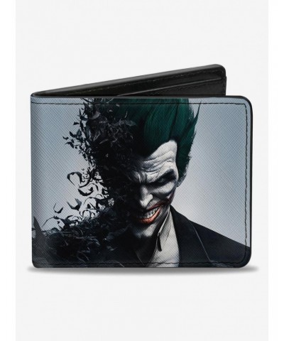 DC Comics Batman Joker Face Bats Bifold Wallet $6.48 Wallets