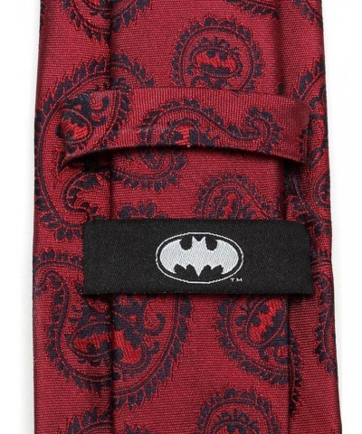 DC Comics Batman Red Paisley Tie $28.76 Ties