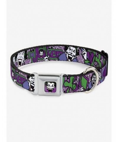 DC Comics The Joker Face Logo Spades Seatbelt Buckle Dog Collar $9.46 Pet Collars