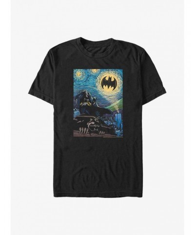 DC Comics Batman Starry Night Batman Signal Big & Tall T-Shirt $12.86 T-Shirts