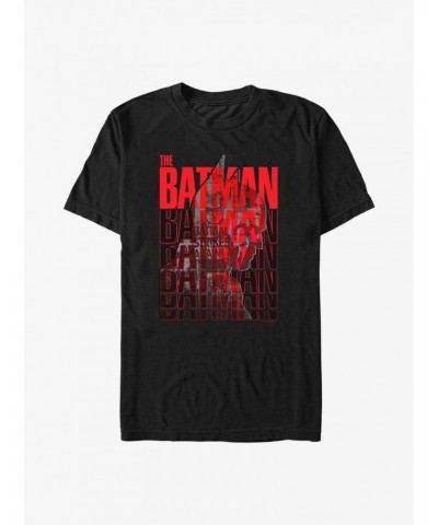 DC Comics The Batman The Batman Stack T-Shirt $8.84 T-Shirts