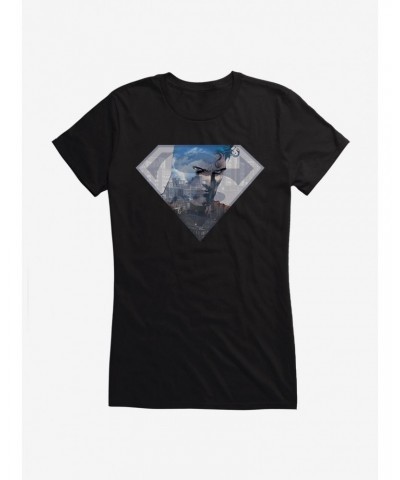 DC Comics Superman Hero Logo Silhouette Girls T-Shirt $10.46 T-Shirts