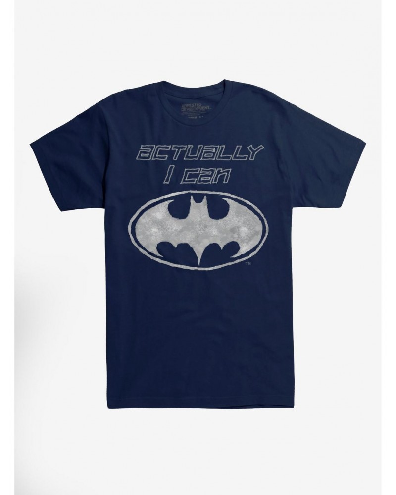DC Comics Batman Actually I Can T-Shirt $10.04 T-Shirts