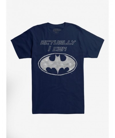 DC Comics Batman Actually I Can T-Shirt $10.04 T-Shirts