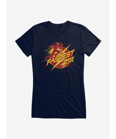 DC Comics The Flash Fastest Man Girls T-Shirt $10.21 T-Shirts