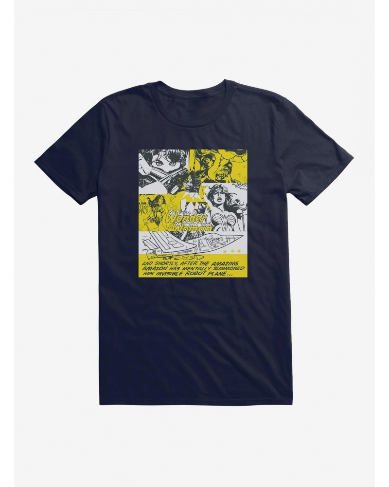 DC Comics Wonder Woman Robot Plane T-Shirt $7.89 T-Shirts