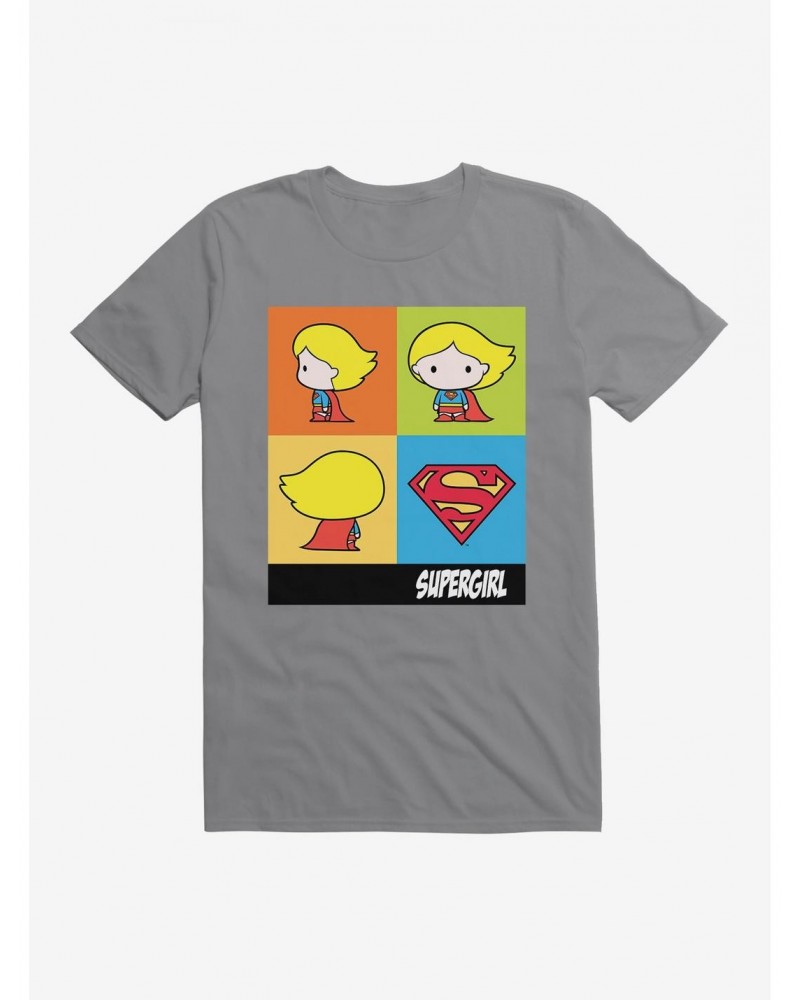Supergirl Chibi Comic Squares T-Shirt $11.23 T-Shirts