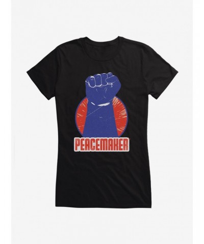 DC Comics Peacemaker Raised Fist Girls T-Shirt $8.22 T-Shirts