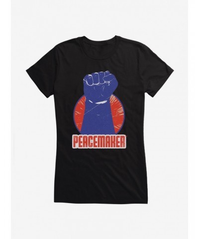 DC Comics Peacemaker Raised Fist Girls T-Shirt $8.22 T-Shirts