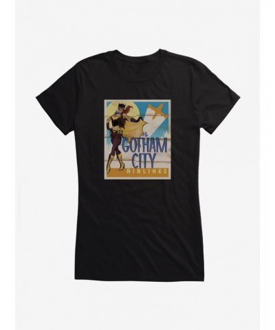 DC Comics Bombshells Batgirl Gotham City Airlines Girls T-Shirt $7.72 T-Shirts