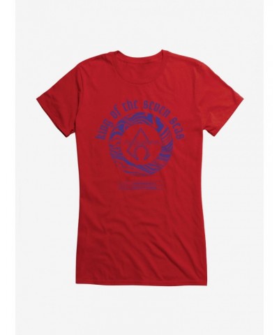 DC Comics Aquaman Classic King Of The Seven Seas Logo Girls T-Shirt $11.45 T-Shirts