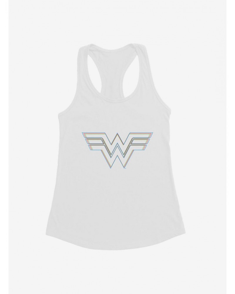 DC Comics Wonder Woman Colored Stencil Insignia Girl's Tank $9.71 Tanks