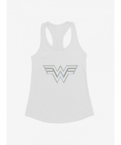 DC Comics Wonder Woman Colored Stencil Insignia Girl's Tank $9.71 Tanks