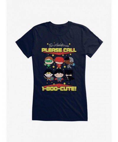 DC Comics Chibi Justice League Call Cute Girls T-Shirt $10.71 T-Shirts
