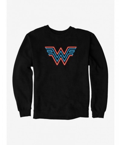 DC Comics Wonder Woman 1984 Neon Throwback Insignia Sweatshirt $18.45 Sweatshirts