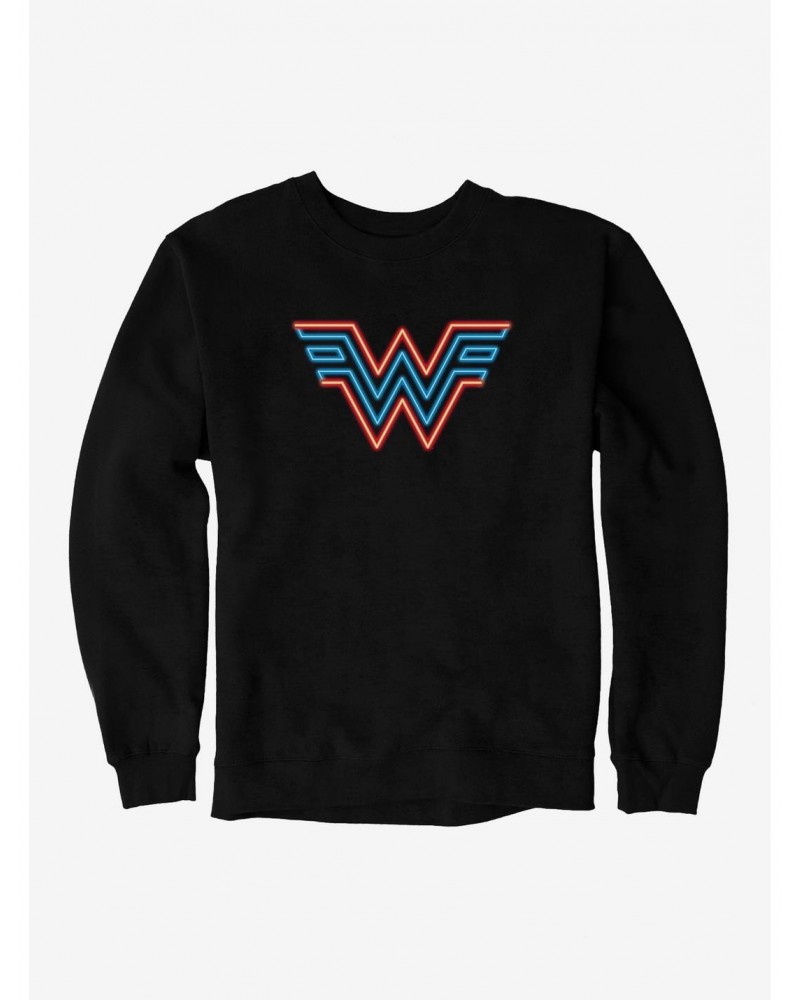 DC Comics Wonder Woman 1984 Neon Throwback Insignia Sweatshirt $18.45 Sweatshirts