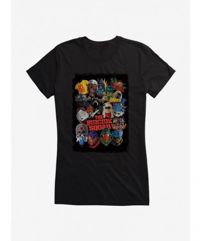 DC The Suicide Squad Character Outlines Girls T-Shirt $10.71 T-Shirts