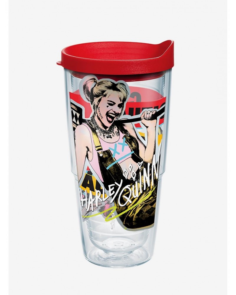 DC Comics Birds of Prey Harley Quinn 24oz Classic Tumbler With Lid $6.87 Tumblers