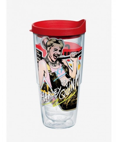 DC Comics Birds of Prey Harley Quinn 24oz Classic Tumbler With Lid $6.87 Tumblers