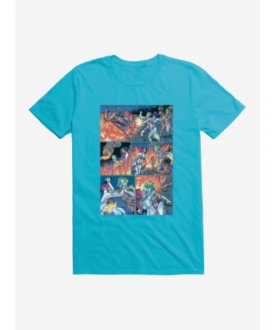 DC Comics Batman The Joker And Harley Fight Comic Strip T-Shirt $7.17 T-Shirts