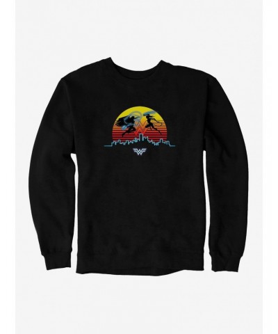 DC Comics Wonder Woman 1984 Versus The Cheetah Sunset Sweatshirt $11.44 Sweatshirts
