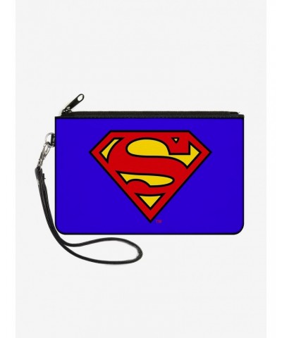 DC Comics Superman Shield Wallet Canvas Zip Clutch $8.13 Clutches
