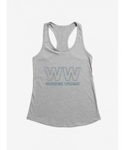 DC Comics Wonder Woman 3D Effect Logo Girl's Tank $11.45 Tanks