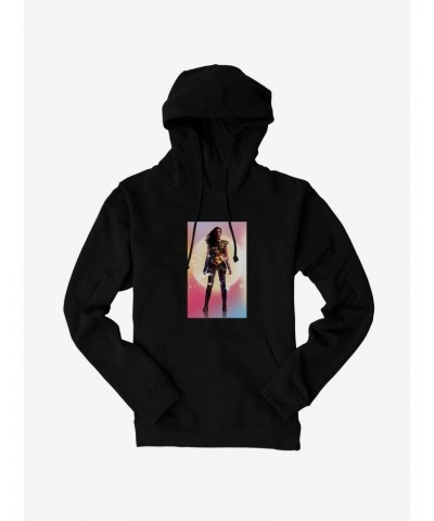 DC Comics Wonder Woman 1984 Sun Silhouette Hoodie $13.47 Hoodies