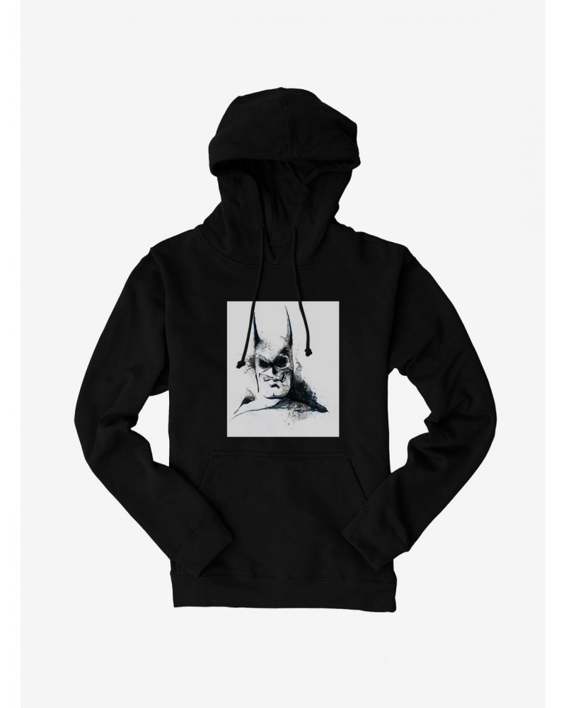 Batman Grayscale Watercolor Hoodie $14.37 Hoodies