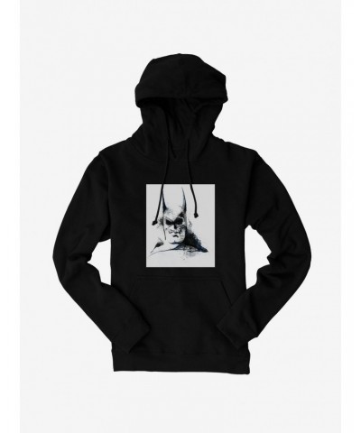 Batman Grayscale Watercolor Hoodie $14.37 Hoodies