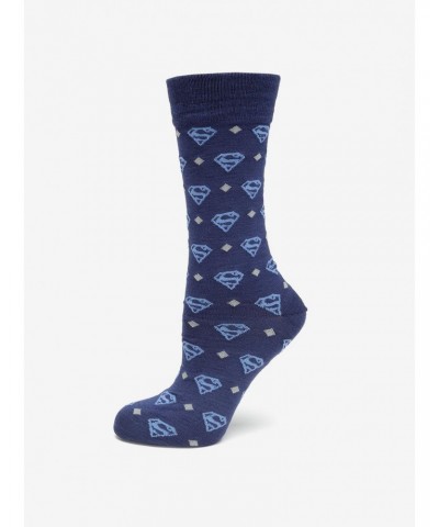 DC Comics Superman Diamond Navy Socks $7.36 Socks