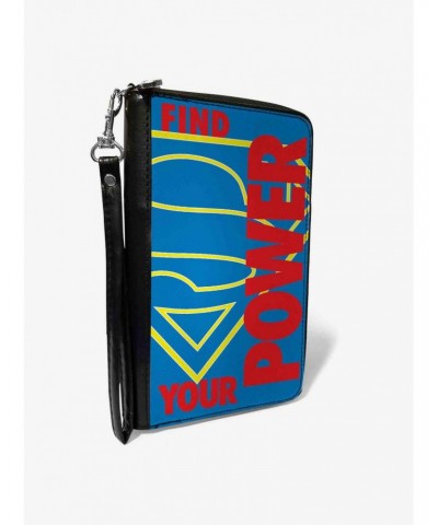 DC Comics Superman Shield Find Your Power Zip Around Wallet $11.87 Wallets