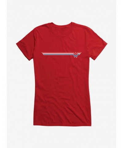 DC Comics Wonder Woman Sport Stripe Girls T-Shirt $11.45 T-Shirts