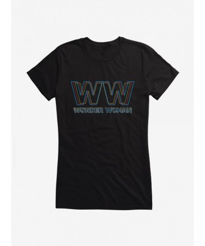 DC Comics Wonder Woman 1984 Double Logo Girls T-Shirt $9.71 T-Shirts