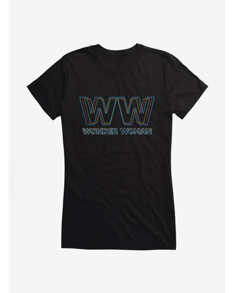 DC Comics Wonder Woman 1984 Double Logo Girls T-Shirt $9.71 T-Shirts