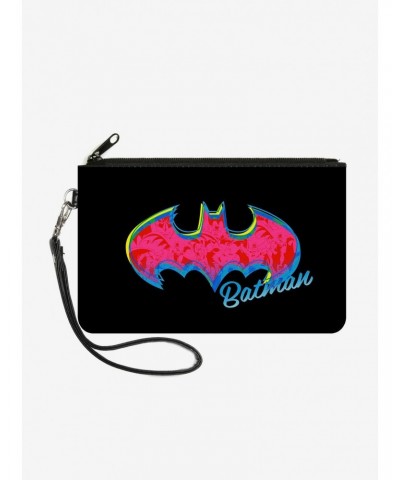 DC Comics Batman Icon Logo Wallet Canvas Zip Clutch $8.88 Clutches