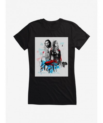 DC Comics Aquaman Fight Girls T-Shirt $8.72 T-Shirts