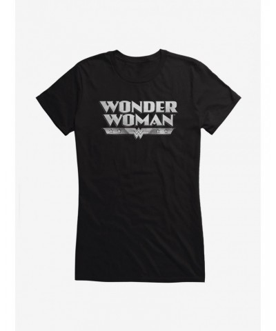 DC Comics Wonder Woman Sketch Logo Girls T-Shirt $11.21 T-Shirts