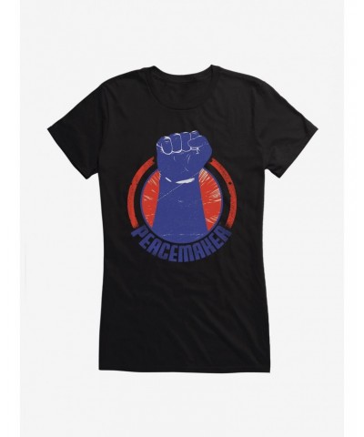 DC Comics Peacemaker Clenched Fist Girls T-Shirt $11.21 T-Shirts