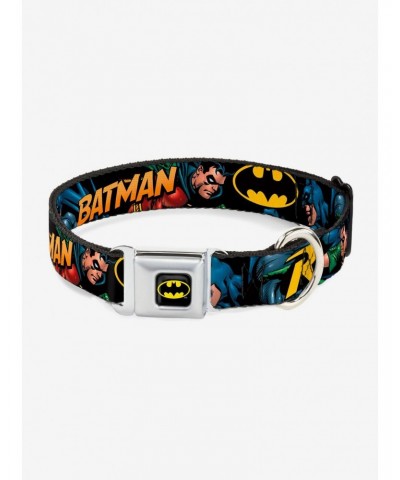 DC Comics Justice League Batman Robin In Action Seatbelt Buckle Pet Collar $12.45 Pet Collars