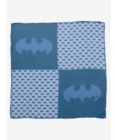DC Comics Batman Multi Motif Blue Pocket Square $15.01 Squares