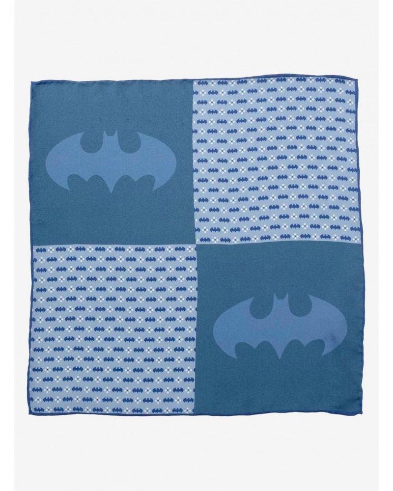 DC Comics Batman Multi Motif Blue Pocket Square $15.01 Squares