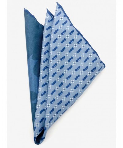 DC Comics Batman Multi Motif Blue Pocket Square $15.01 Squares