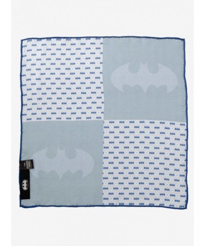 DC Comics Batman Multi Motif Blue Pocket Square $15.01 Squares